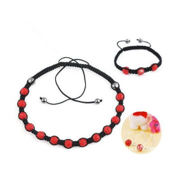 Summer Hot Sale Shamballa Jewelry Set With Earring/Necklace/Bracelet JW01